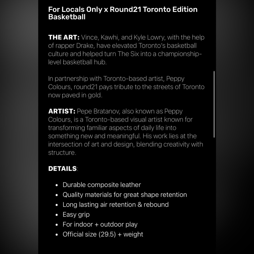 Toronto Edition Collector's Basketball Round21 - Picture 9 of 9